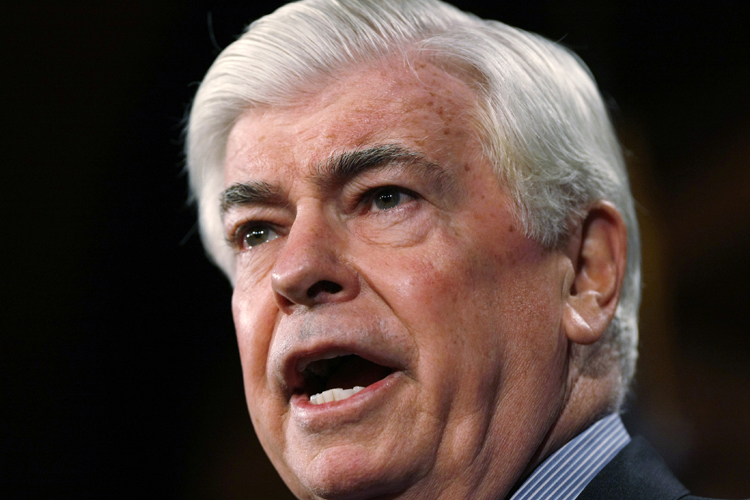 U.S. Senate Banking Committee Chairman Chris Dodd (D-CT) speaks during a news conference to discuss efforts to reform Wall Street on Capitol Hill in Washington, April 19, 2010.  REUTERS/Hyungwon Kang   (UNITED STATES - Tags: BUSINESS POLITICS IMAGES OF THE DAY) (Â© Hyungwon Kang / Reuters)