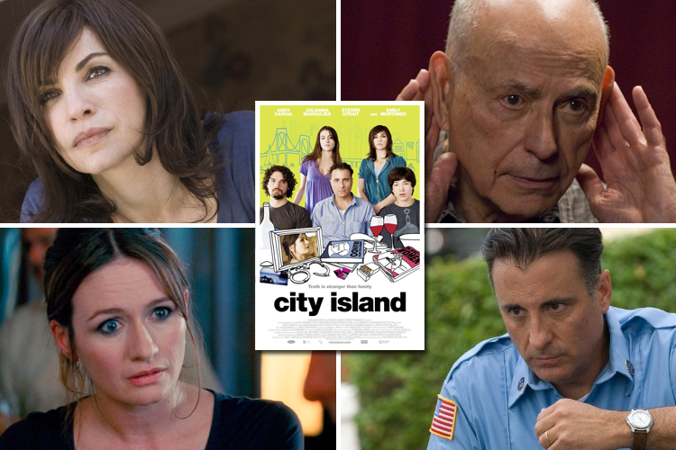 Clockwise from lower left: Emily Mortimer, Julianna Marguiles, Alan Arkin and Andy Garcia in "City Island."