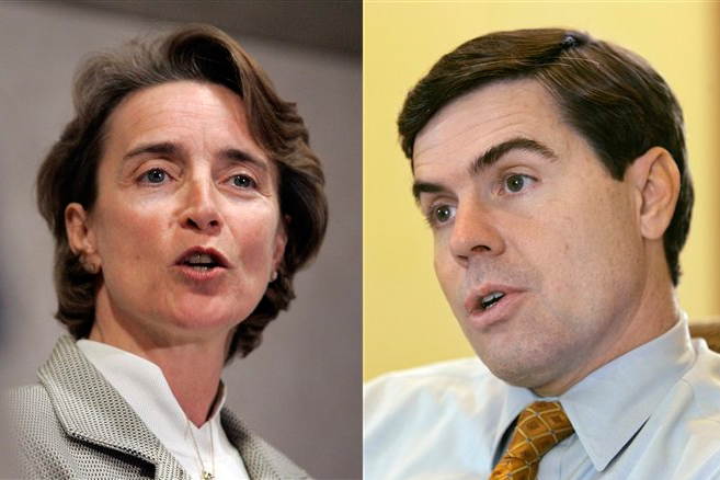 U.S. Sen. Blanche Lincoln, D-Ark., speaks at a candidate forum in North Little Rock, Ark. Lt. Gov. Bill Halter is shown during an interview in his office at the state Capitol in Little Rock, Ark.