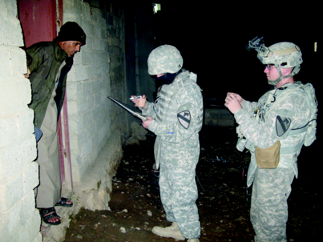 Census mission in south Mosul.