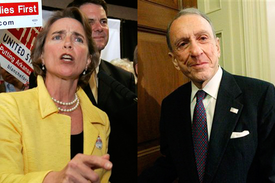 Sen. Blanche Lincoln, D-Ark. and U.S. Sen. Arlen Specter, D-Pa.