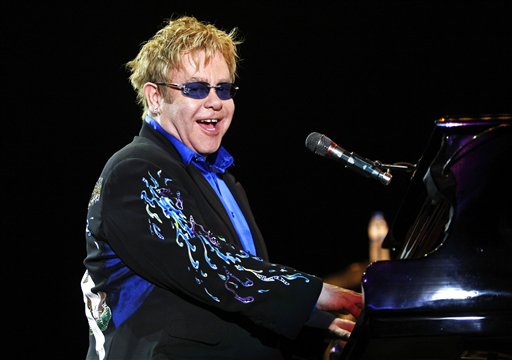 British singer and composer Elton John performs during the Rock in Rio music festival Saturday, May 22, 2010 in Lisbon, Portugal. (AP Photo/ Francisco Seco) **EDITORIAL USE ONLY, NO SALES** (AP)