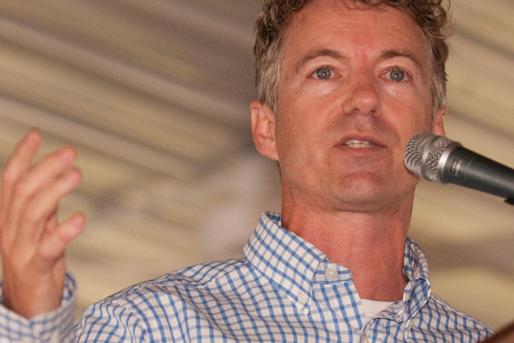 Rand Paul speaking in Fancy Farm, Ky., in 2009.