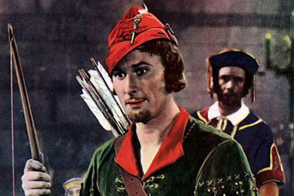 Errol Flynn in "The Adventures of Robin Hood"
