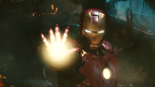 In this film publicity image released by Paramount Pictures,a scene is shown from, "Iron Man 2." (AP Photo/Paramount Pictures, Industrial Light and Magic) (AP)