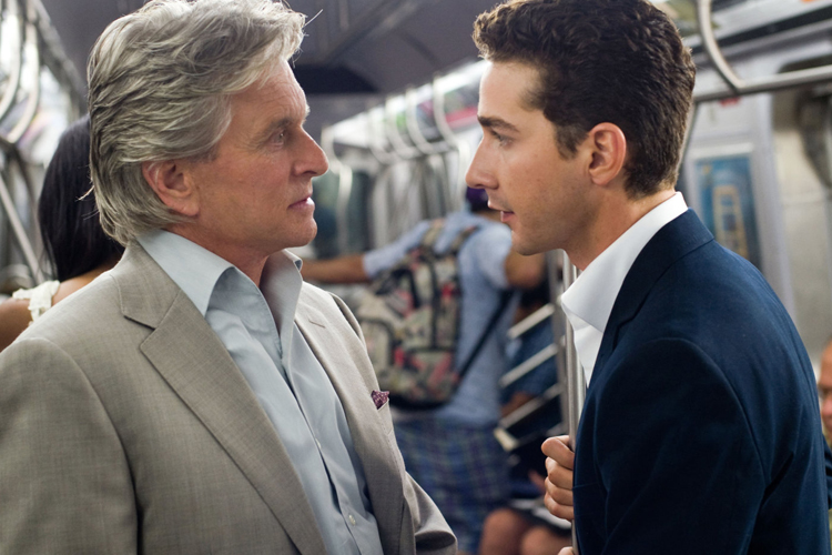 Michael Douglas and Shia LaBeouf in "Wall Street: Money Never Sleeps"