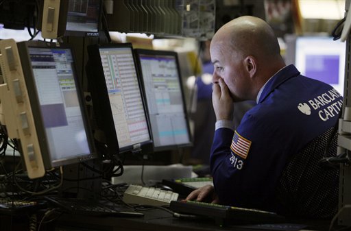 A specialist works at his post on the floor of the New York Stock Exchange, Thursday, May 20, 2010, in New York. (AP Photo/Richard Drew) (AP)