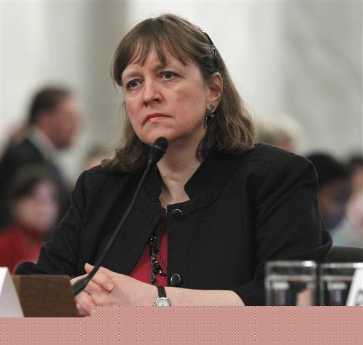 FILE - In this May 18, 2010 file photo, Elizabeth Birnbaum, director of the Minerals Management Service is seen on Capitol Hill in Washington. AP sources say Birnbaum has been fired  (AP Photo/Pablo Martinez Monsivais, File) (AP)