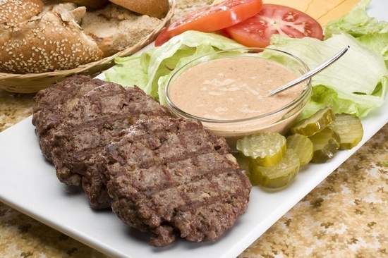 Burger created by Chef Tim Love