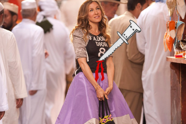 Sarah Jessica parker in "Sex and the City 2"