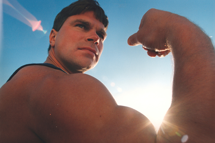 Arm-wrestling champ John Brzenk in "Pulling John"