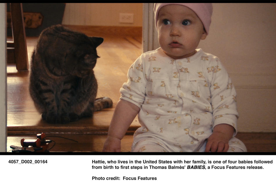 Hattie in a still from "Babies"