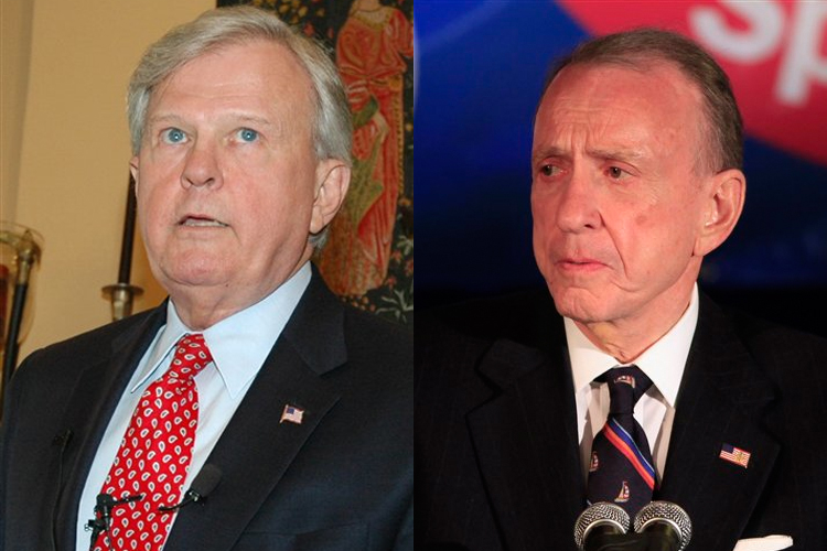 Rep. Parker Griffith (R-Ala.) and Sen. Arlen Specter (D-Pa.)