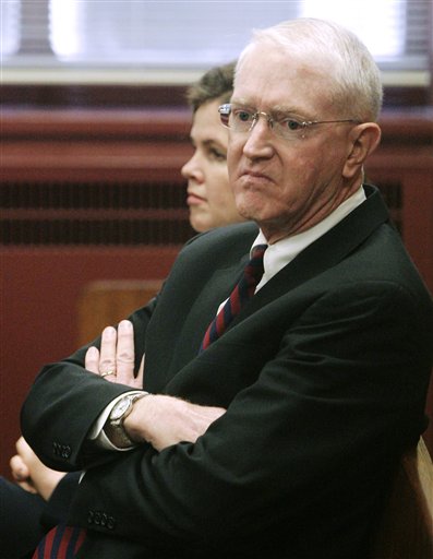 Tony Lauinger, state chairman of the group Oklahomans for Life and vice president of the National Right to Life Committee, waits in Oklahoma County District Court for the start of a hearing on the request for a temporary restraining order requested by the Center for Reproductive Rights, to block enforcement of a new state law, which requires women to get an ultrasound and hear a detailed description of the fetus. (AP Photo/Sue Ogrocki) (AP)