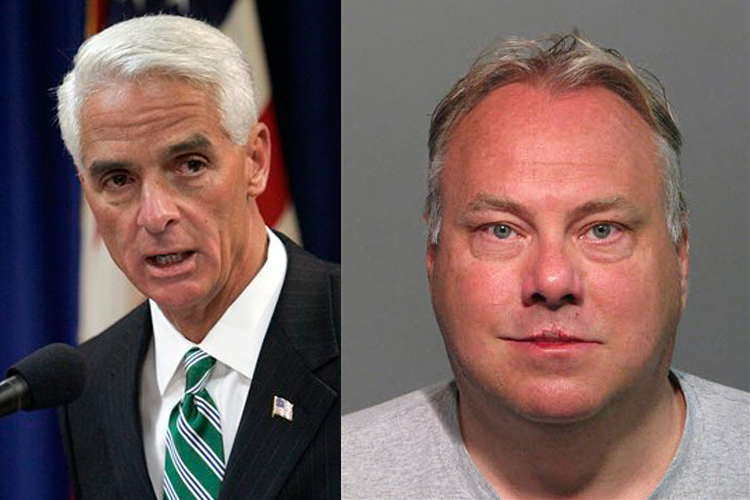 Florida Gov. Charlie Crist and former state Republican Party chairman Jim Greer.