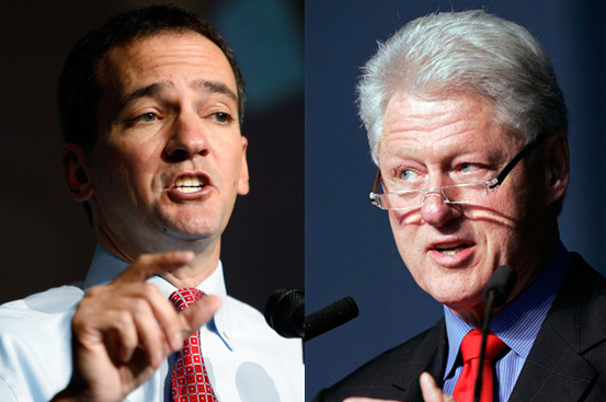 Andrew Romanoff and former president Bill Clinton