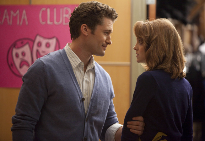 GLEE: Will (Matthew Morrison, L) and Emma (Jayma Mays, R) share a moment in the "Journey" season finale episode of GLEE airing Tuesday, June 8 (8:59-10:00 PM ET/PT) on FOX. Â©2010 Fox Broadcasting Co. Cr: Adam Rose/FOX