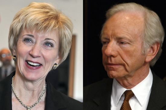 In this April 14, 2010 photo, Linda McMahon speaks to attendees after at a candidate's forum at Eastern Connecticut State University in Willimantic, Conn. McMahon has had some infamous moments in the ring: kicking a man in the groin, getting slapped across the face by her daughter, and sitting in a wheelchair, feigning a coma, as her famous husband cavorted before thousands of screaming fans with a scantily clad "Diva." McMahon last year stepped away from her wild World Wrestling Entertainment empire to climb into the political ring, where she has parlayed some of her experience with attention-getting stunts into a viable Republican candidacy to succeed the retiring Chris Dodd in the U.S. Senate. (AP Photo/Jessica Hill) (Jessica Hill)