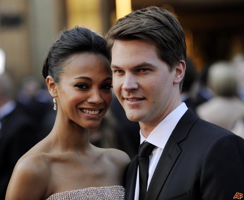 Zoe Saldana and Keith Britton