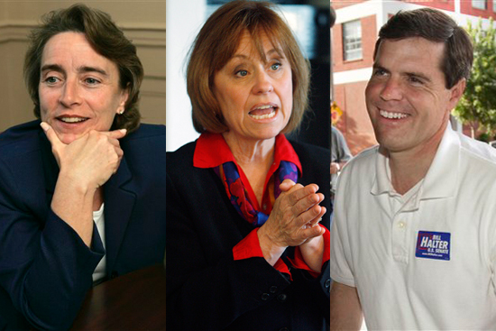 Sen. Blanche Lincoln, D-Ark., Sharron Angle, Arkansas Senate Democratic candidate, Lt. Gov. Bill Halter