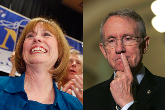Sharron Angle and Senate Majority Leader Harry Reid