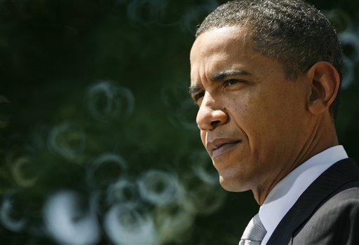 President Barack Obama makes a statement on his small business jobs initiatives, Friday, June 11, 2010, in the Rose Garden of the White House in Washington. (AP Photo/Charles Dharapak) (AP)