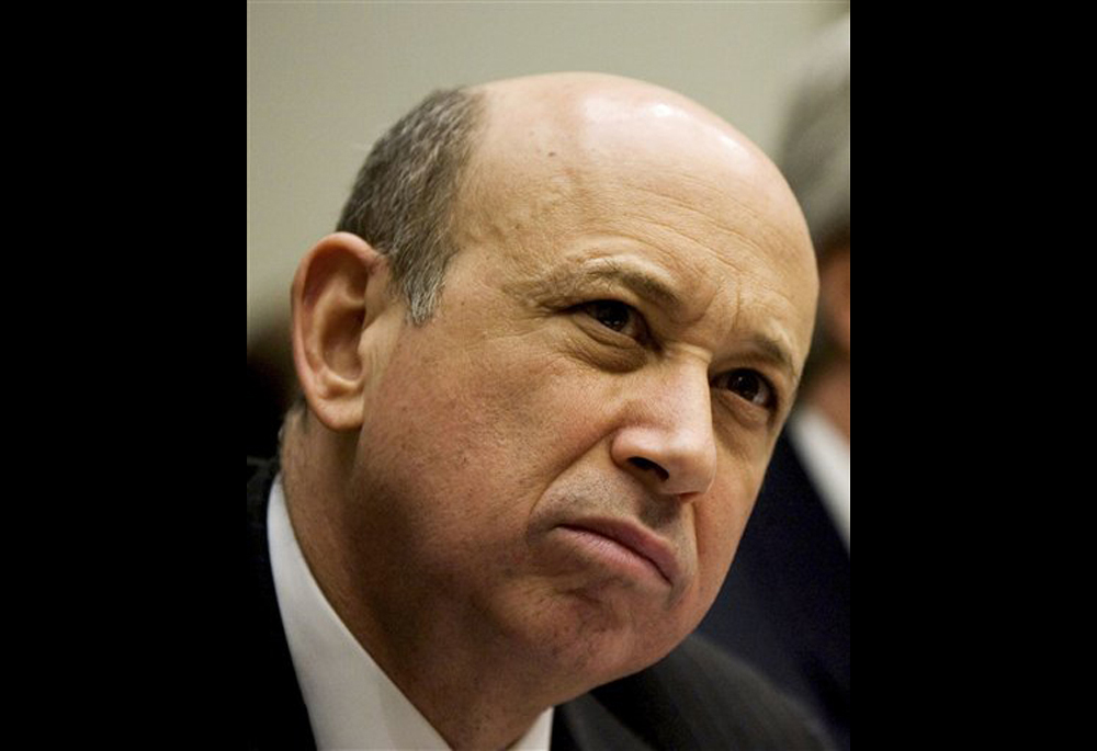 FILE - In this Feb. 11, 2009 file photo, Goldman Sachs & Co. Chief Executive Officer Lloyd Blankfein, testifies on Capitol Hill in Washington before the House Financial Services Committee. The government has accused Goldman Sachs & Co. of defrauding investors by failing to disclose conflicts of interest in mortgage investments it sold as the housing market was faltering. (AP Photo/Manuel Balce Ceneta, file) (Manuel Balce Ceneta)