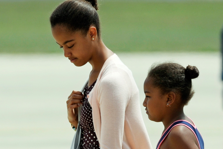 Malia and Sasha Obama