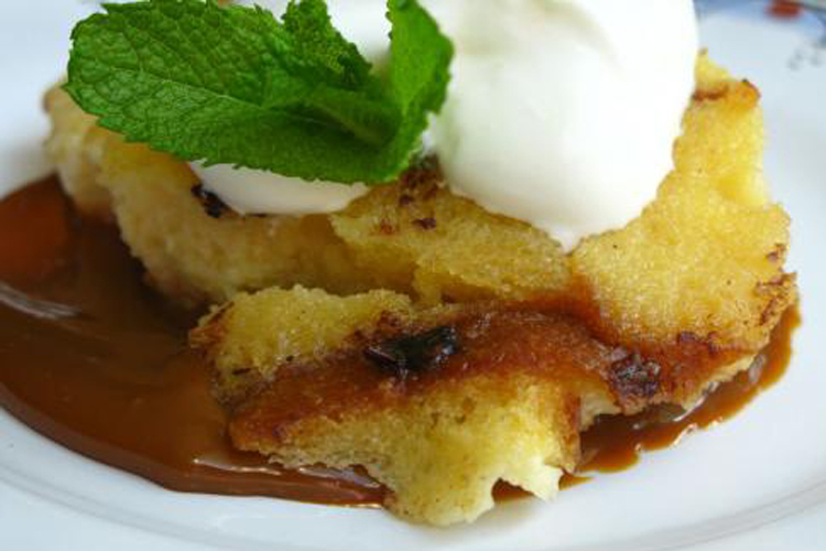 Chocolate bread pudding, from Ivy's kitchen - very small