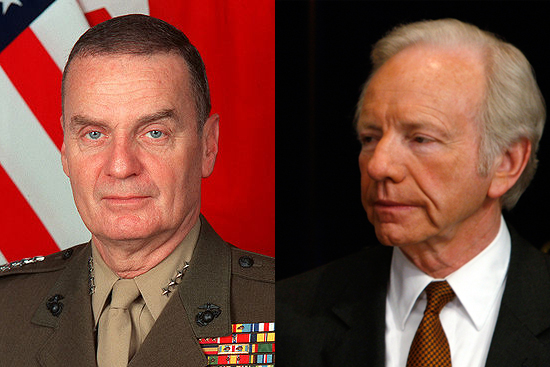 Gen. James L. Jones, Jr. and Senator Joe Lieberman