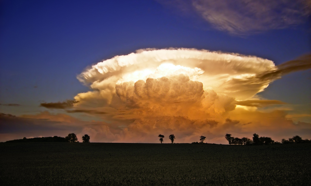 Cumulonimbus clouds.