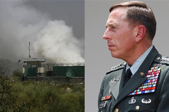 Smoke rises outside an airfield used by Afghan and international forces in Jalalabad, east of Kabul,  Afghanistan, Wednesday, June 30, 2010.  Militants set off a car bomb and stormed the entrance to the airport  and eight insurgents died in the ensuing gunbattle, authorities said. (AP Photo) (AP)