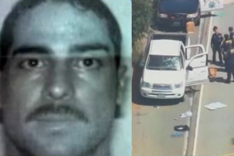 Byron Williams and a scene from the Oakland shootout.