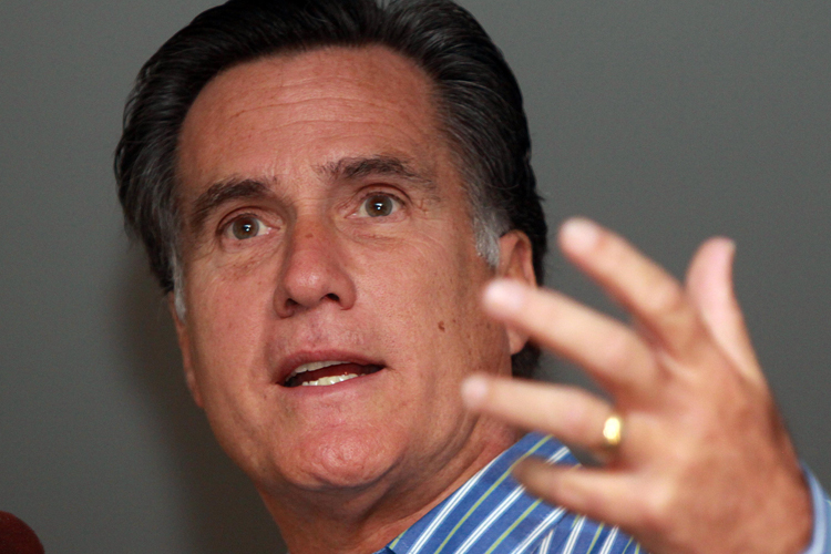 Mitt Romney in March.