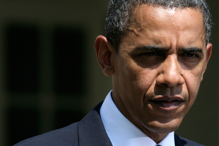President Obama speaks about unemployment insurance and the economy in the Rose Garden on Monday.