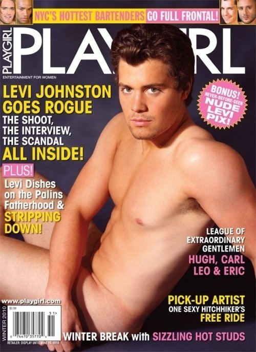 Levi Johnston on the cover of Playgirl