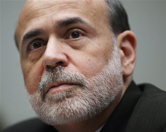 FILE - In this March 25, 2010 file photo, Federal Reserve Chairman Ben Bernanke testifies on Capitol Hill in Washington. Regulators must do all they can to help banks make loans to creditworthy borrowers, especially small businesses, a development that's critical to strengthening the economic recovery, Federal Reserve Chairman Ben Bernanke said Thursday, May 6, 2010. (AP Photo/Manuel Balce Ceneta, File) (Manuel Balce Ceneta)