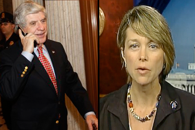 L-R - Senator Ben Nelson and Congresswoman Stephanie Herseth Sandlin