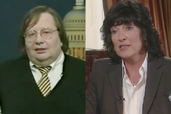 Tom Shales and Christiane Amanpour