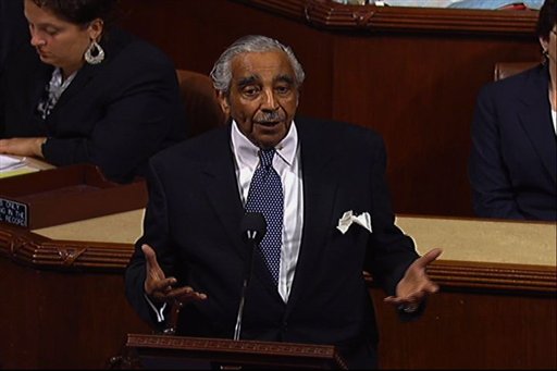 This video image provided by House Television shows Rep. Charles Rangel, D-N.Y. speaking on the floor of the House on Capitol Hill in Washington, Tuesday, Aug. 10, 2010. (AP Photo/House Television) (AP)
