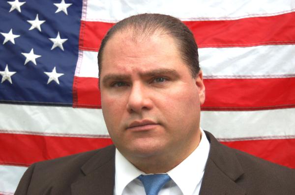 Providence, Rhode Island mayoral candidate Chris Young. He's got a ponytail.
