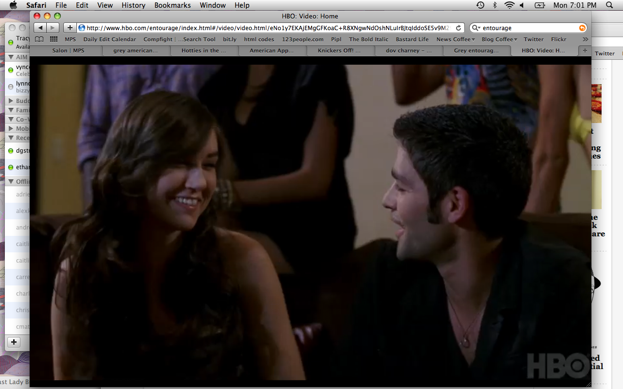 Sasha Grey in a still from "Entourage"