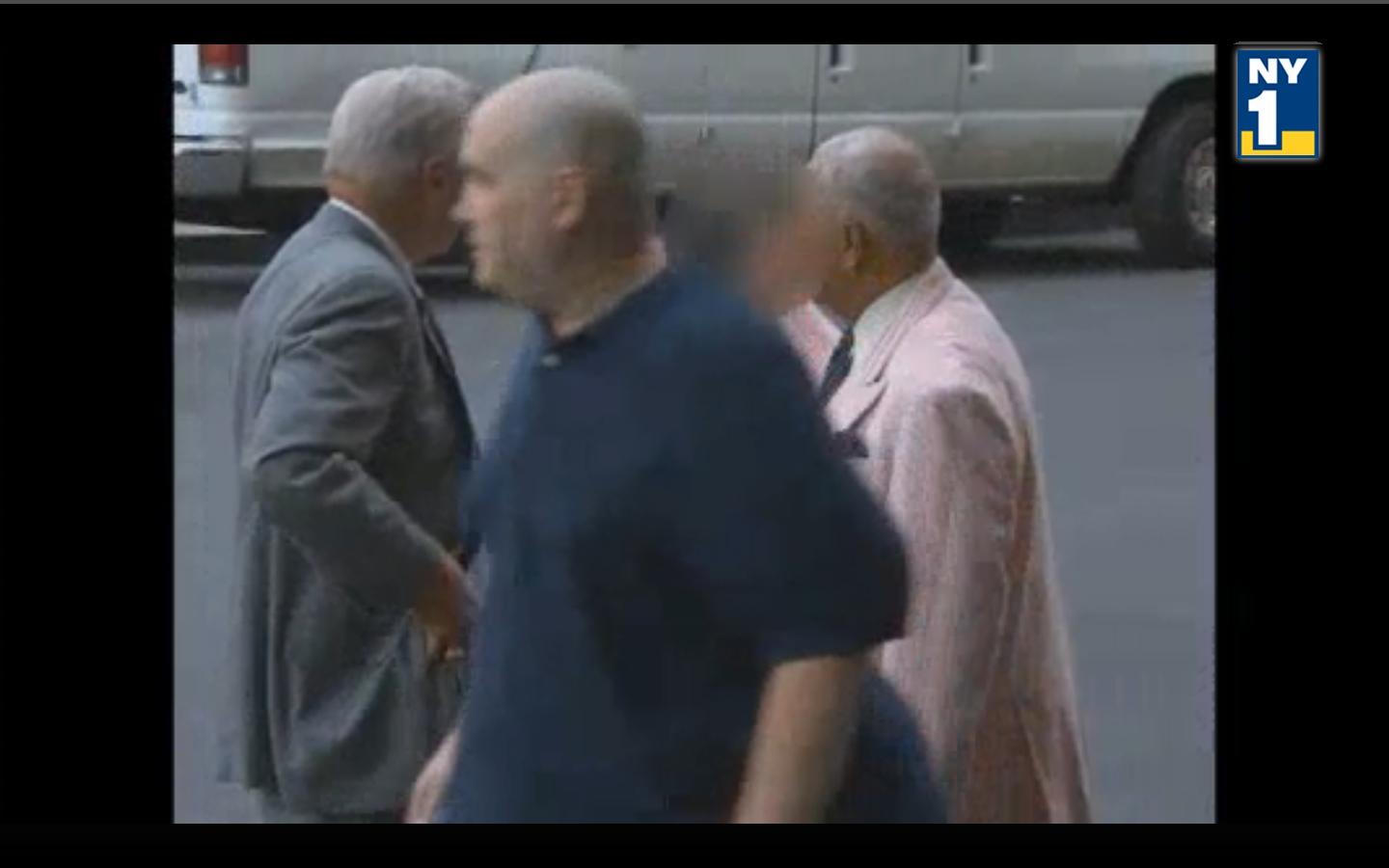 Former New York City Mayor David Dinkins arrives at a birthday party/fundraiser for Rep. Charlie Rangel last night