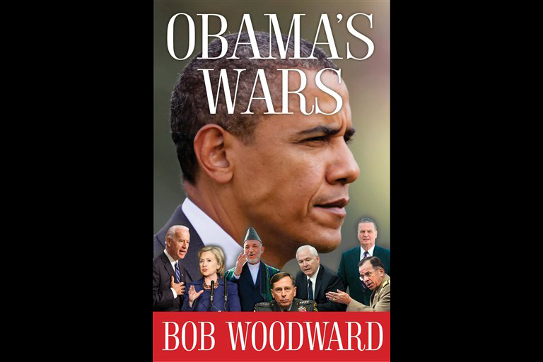 This image provided by Simon & Schuster shows the cover of Bob Woodward's new book, "Obama's Wars". Woodward's latest investigative work will run 441 pages and show Obama "making the critical decisions on the Afghanistan War, the secret war in Pakistan and the worldwide fight against terrorism," Simon & Schuster announced Tuesday Sept. 7, 2010. The book is scheduled to go on sale Sept. 27, 2010. (AP Photo/Simon & Schuster) NO SALES (AP)