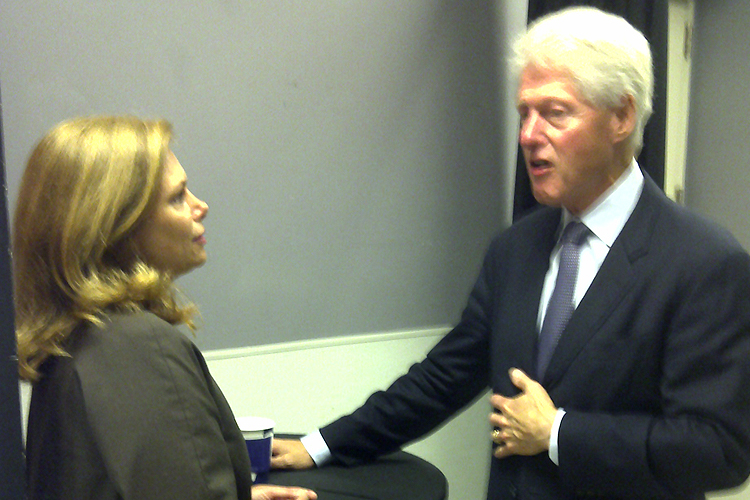 Tarryl Clark and Bill Clinton