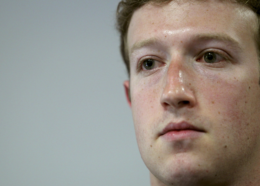 Facebook CEO Mark Zuckerberg listens to a question during a news conference at Facebook headquarters in Palo Alto, California May 26, 2010.  REUTERS/Robert Galbraith  (UNITED STATES - Tags: SCI TECH HEADSHOT BUSINESS) (Â© Robert Galbraith / Reuters)