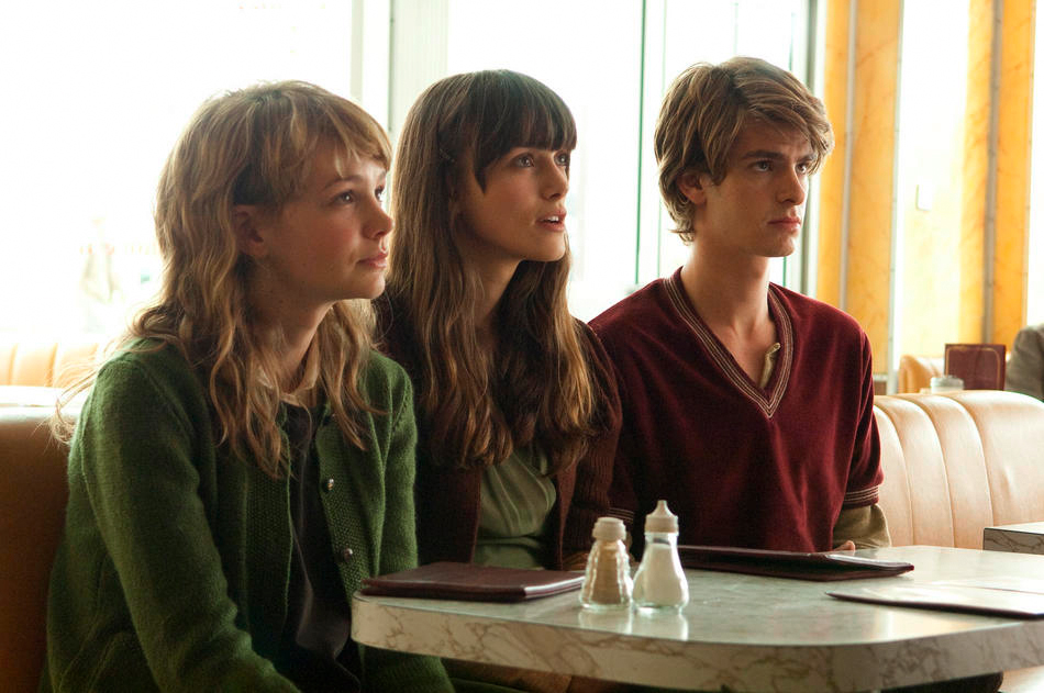 Carey Mulligan, Keira Knightley and Andrew Garfield