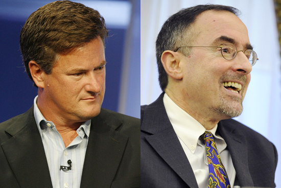 Joe Scarborough, host of "Morning Joe", takes part in the NBC News Decision '08 panel at the NBC Universal summer press tour  in Beverly Hills, California July 21, 2008.  REUTERS/Fred Prouser       (UNITED STATES) (Â© Fred Prouser / Reuters)