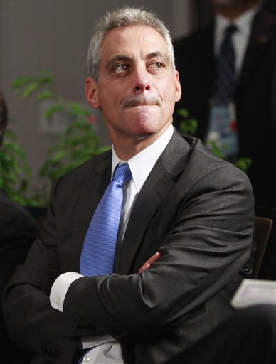 FILE - In this June 26, 2010 file, White House Chief of Staff Rahm Emanuel is pictured at the G20 summit in Toronto. The phones are ringing. Signatures are being gathered. And various groups are vetting who to support. If Rahm Emanuel is going to launch his expected campaign for mayor of Chicago, the clock is ticking on getting started. (AP Photo/Charles Dharapak, File) (AP)