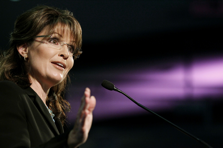 Former Alaska Governor Sarah Palin speaks at the Susan B. Anthony List, celebration of life breakfast at the Ronald Reagan building in Washington Friday, May 14, 2010.(AP Photo/Alex Brandon) (Alex Brandon)